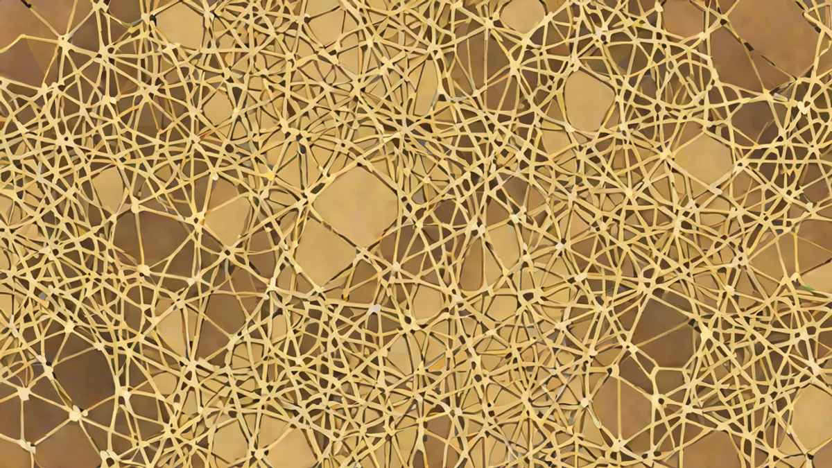 Lattice of abstract text-generation networks under natural light