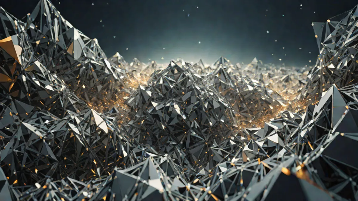 Abstract cosmic structures representing fine tuning concepts
