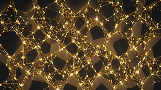 Abstract network representing the core concept of artificial intelligence