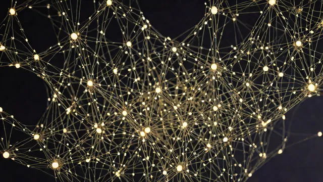 Abstract network of light filaments in cosmic space